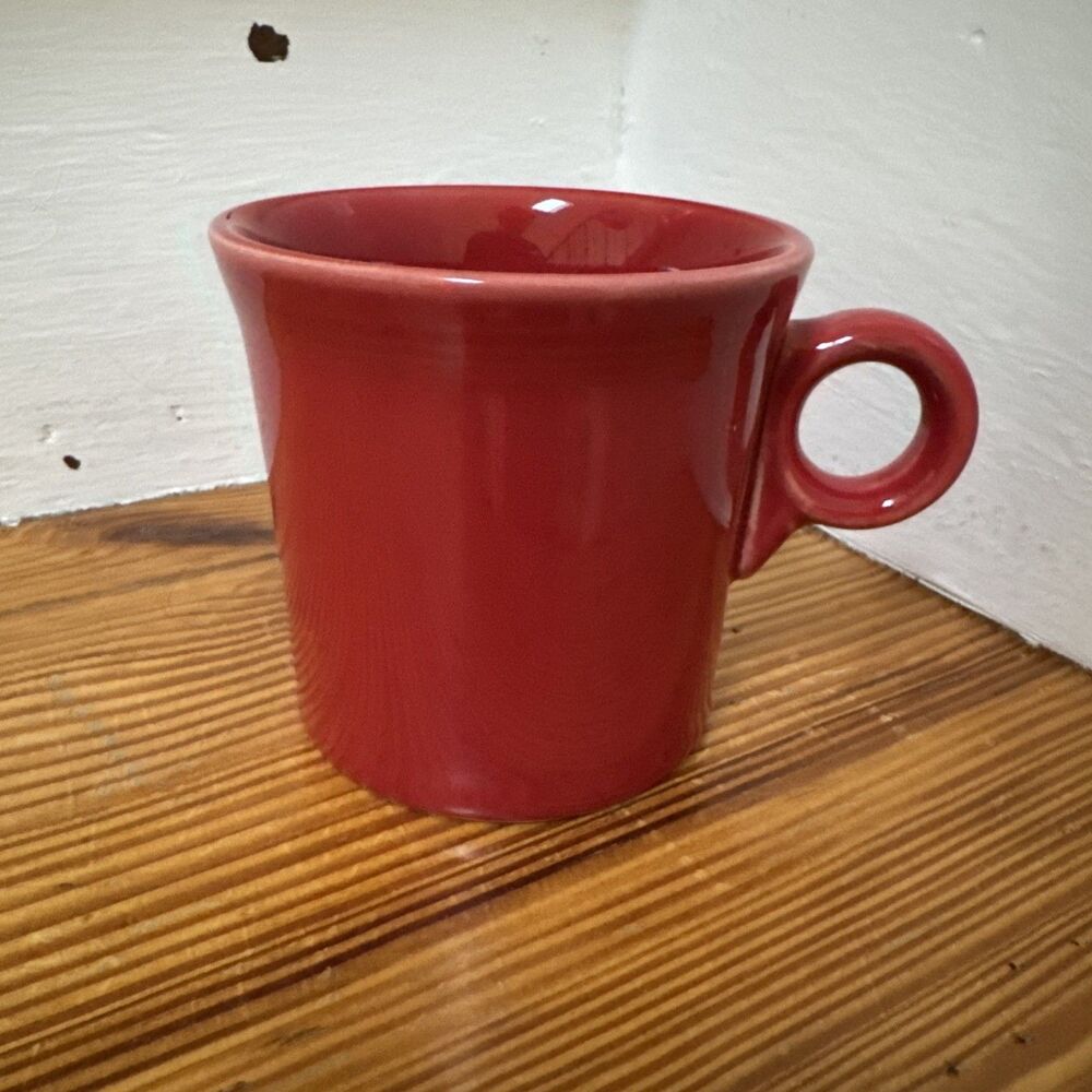 Fiestaware Coffee Mug O Ring Handle Fiesta Ware Scarlet Red Homer Laughlin